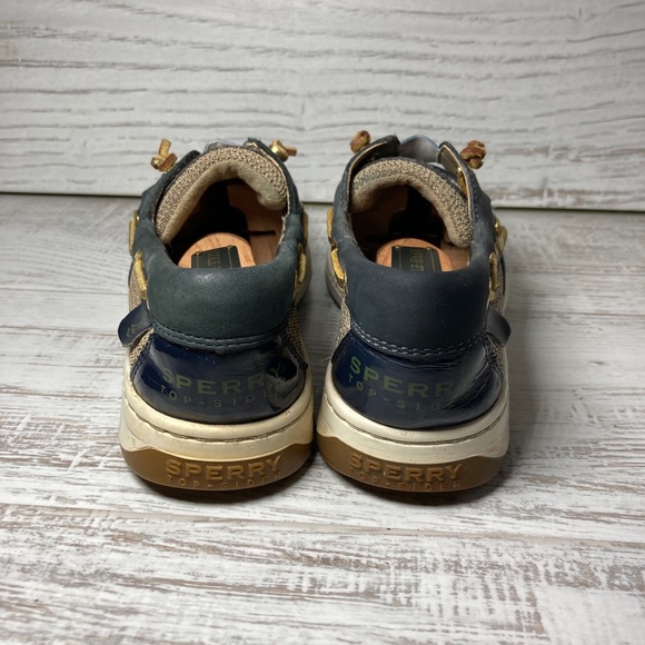 Sperry top sider two eye boat shoes Women’s Size 5 M Blue 955-0906 B-14. - Picture 6 of 8